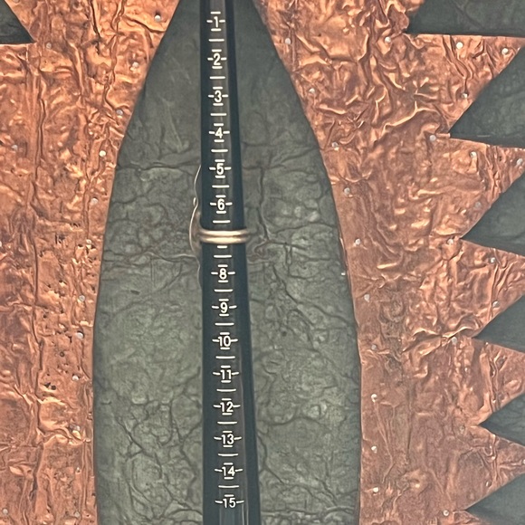 Vintage Native American Sterling Silver Turquoise Ring - Picture 8 of 9